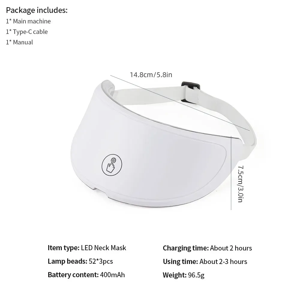 Masque LED Photon en utilisation sur le visage