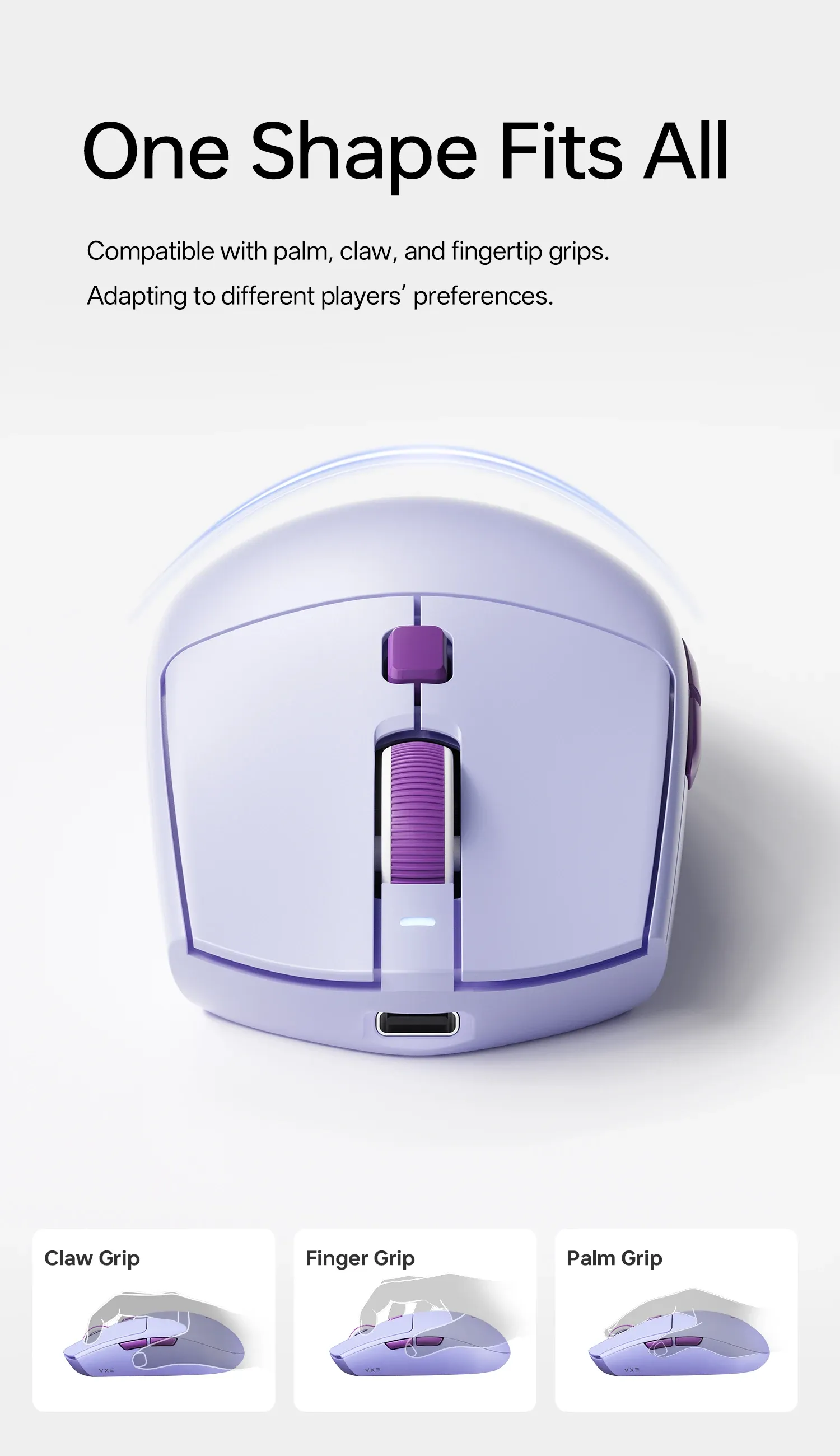 Souris de jeu ATK V3, finitions