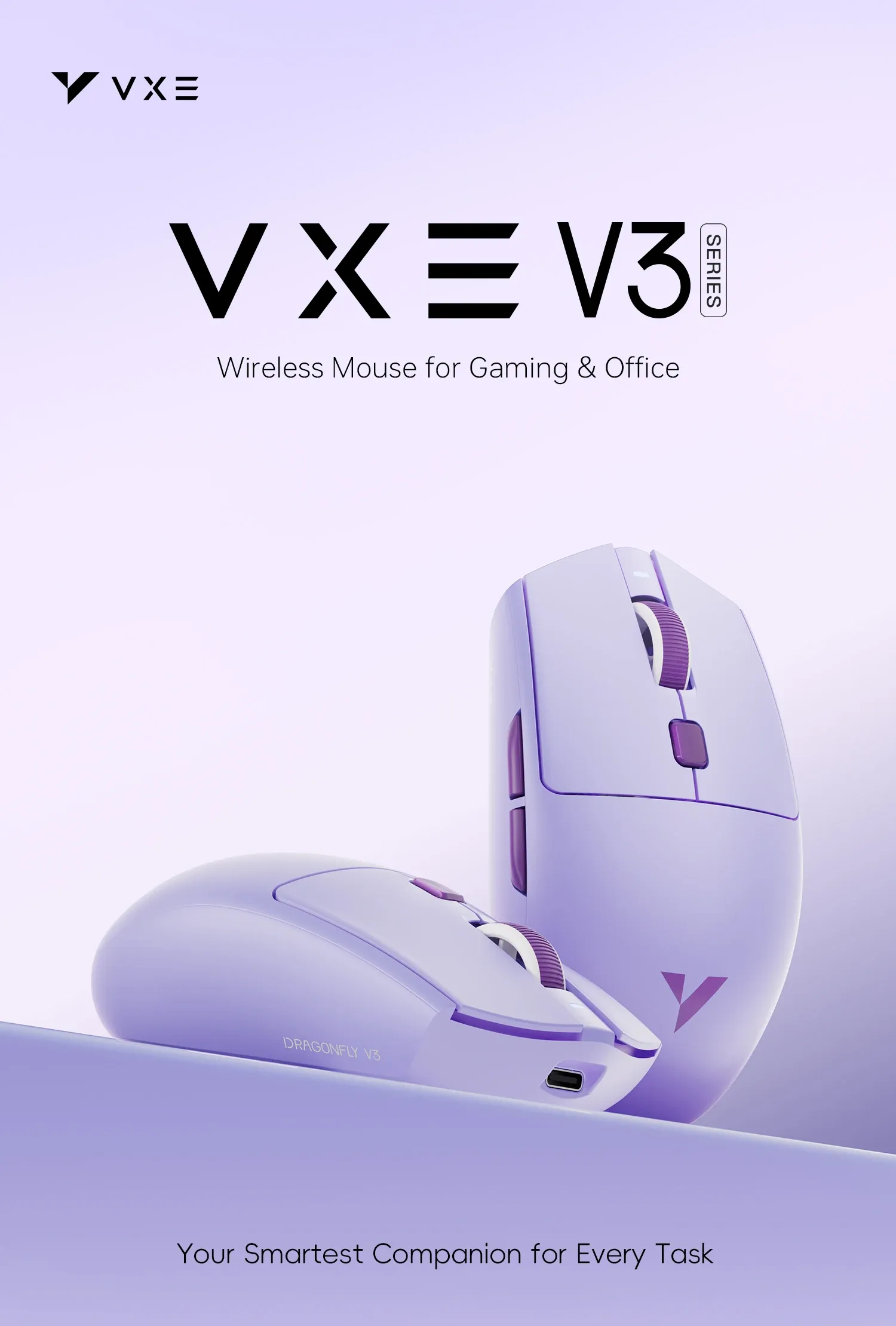 Souris de jeu ATK V3 Pro, vue d'ensemble
