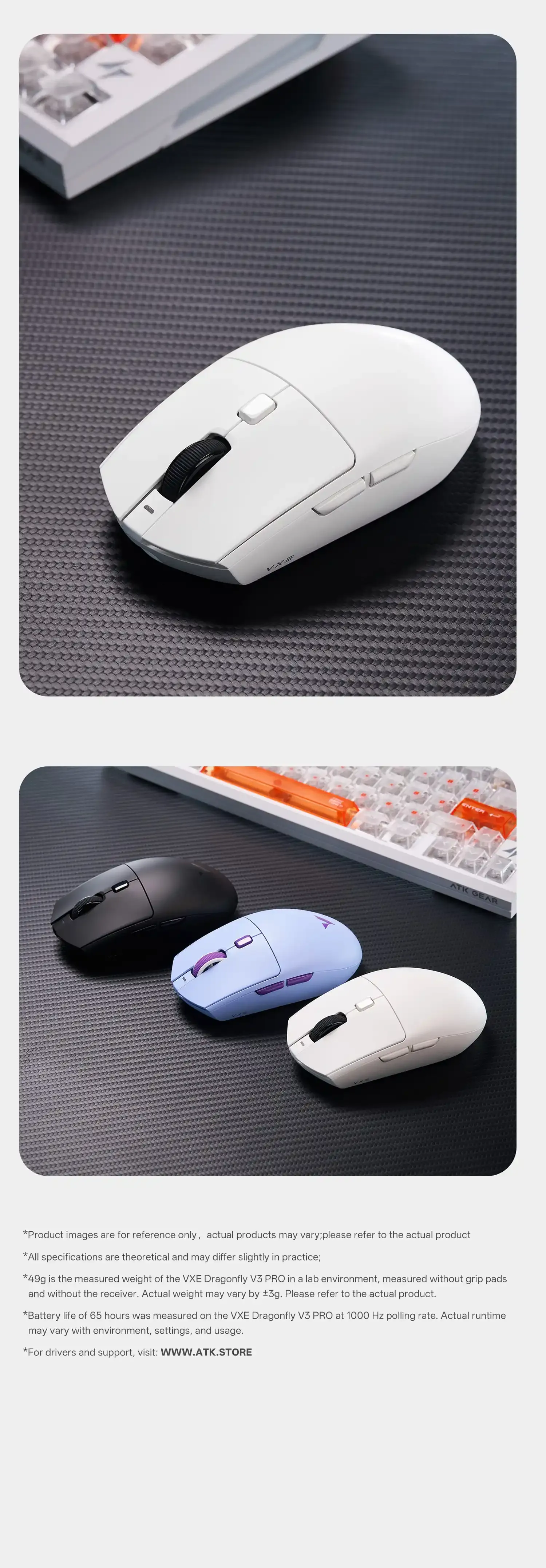 Souris de jeu ATK V3, aperçu final