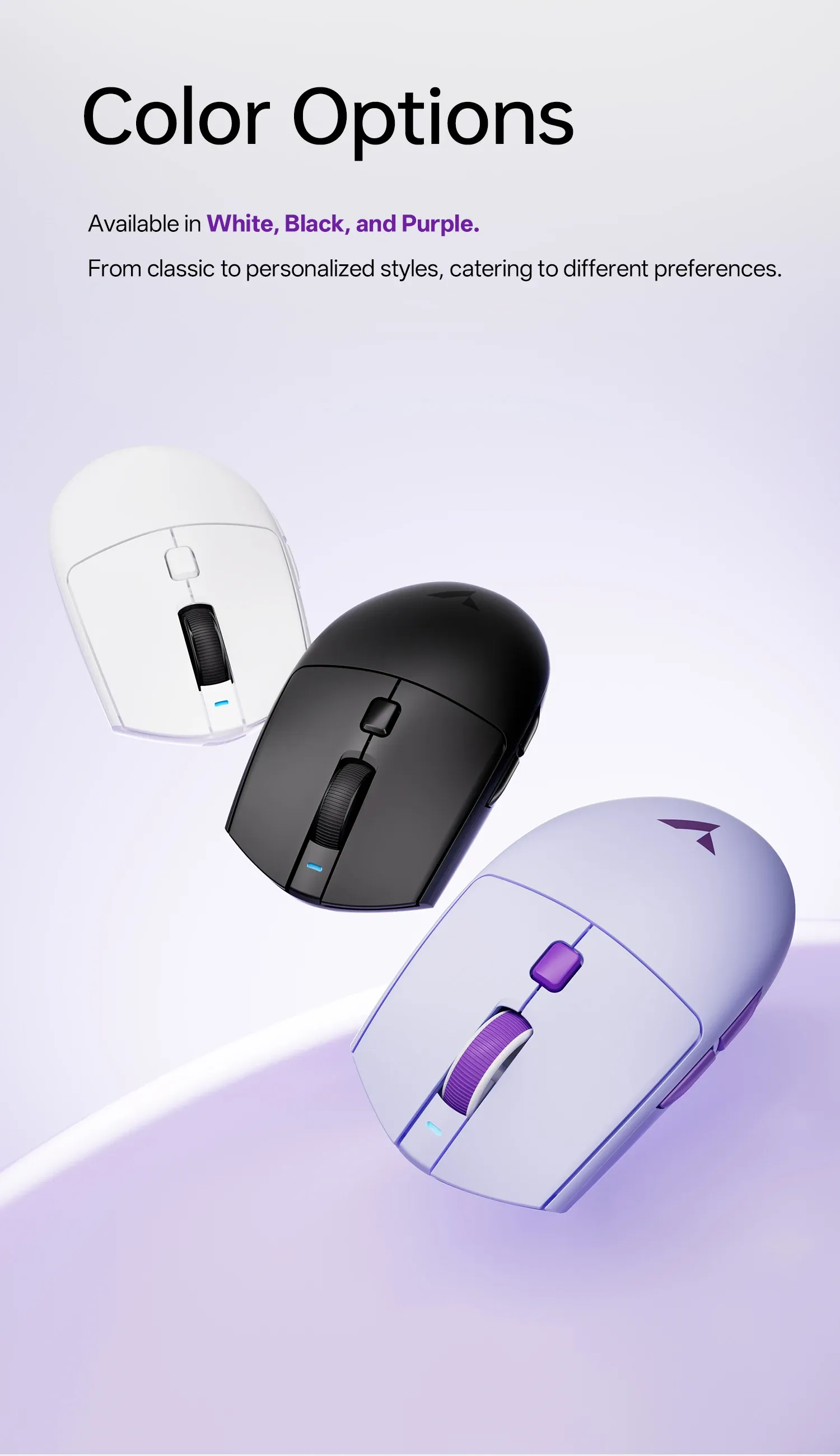 Souris de jeu ATK V3, détails de conception