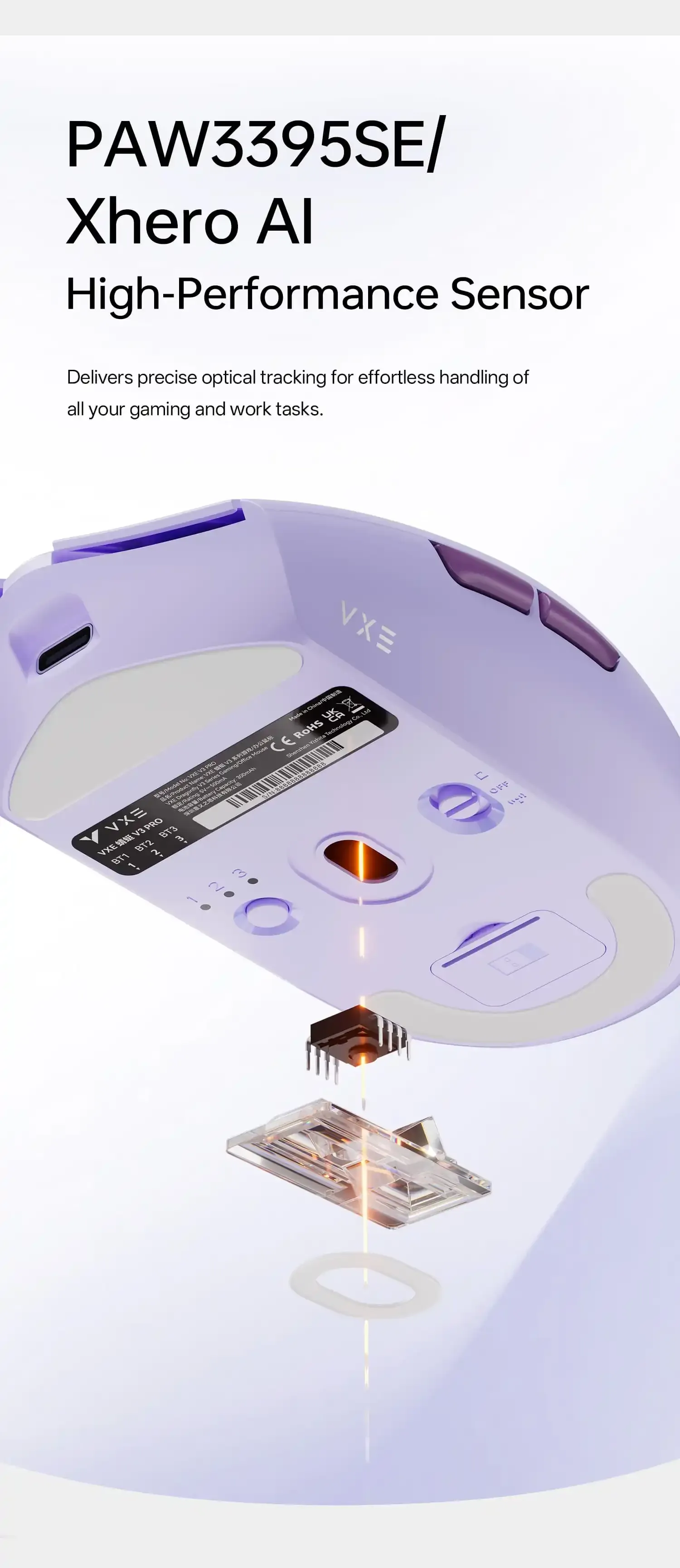 Souris de jeu ATK V3, prise en main