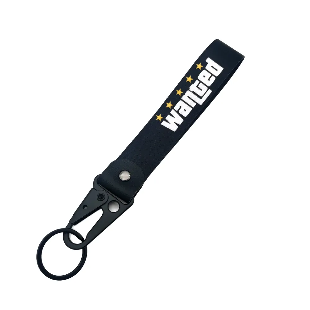 Porte-clés JDM Hokkaido en acier avec ressort et pince, pendentif pour clés de voiture et de moto, idée cadeau 7