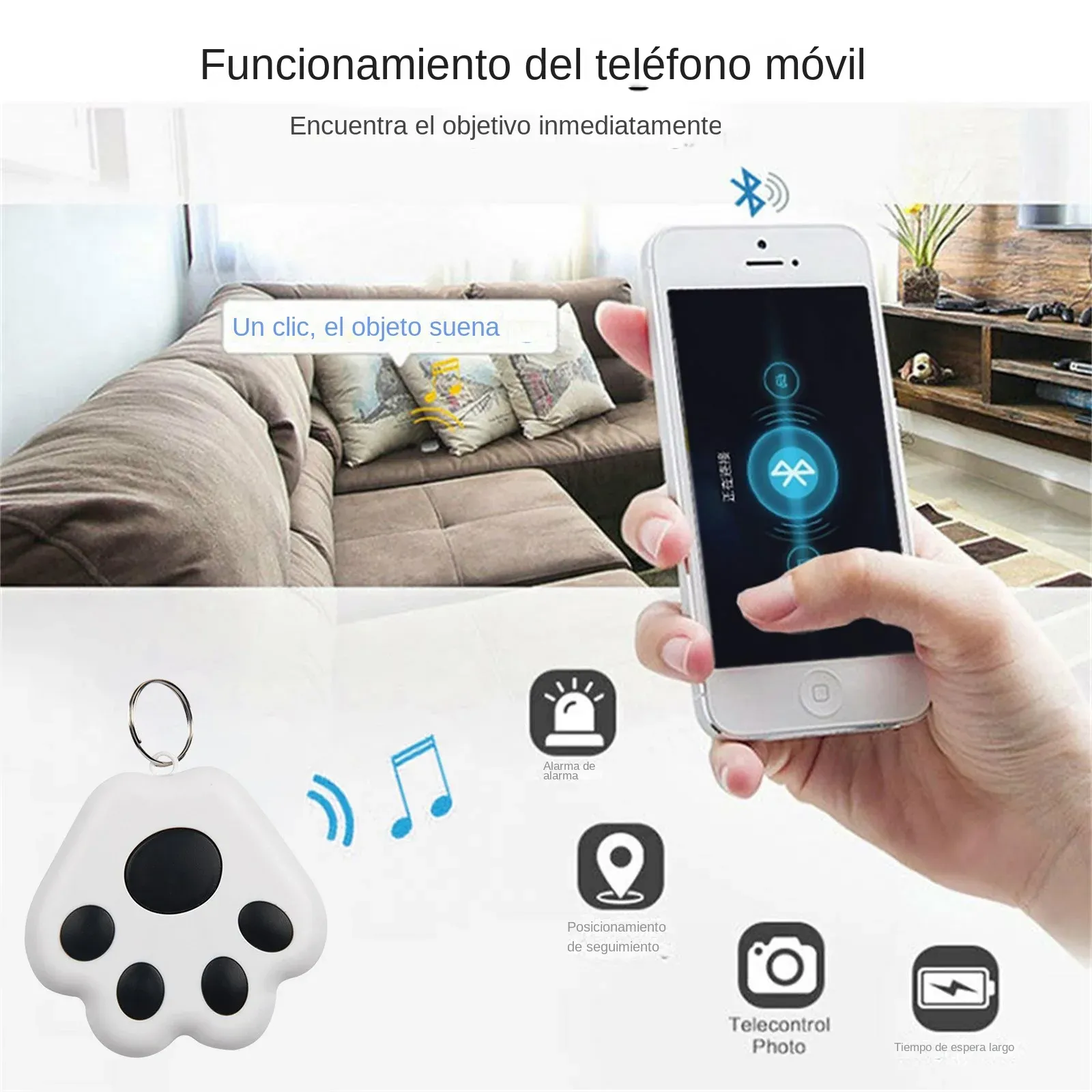Mini traceur GPS Bluetooth 5.0, dispositif antiperte pour enfants et animaux de compagnie, suivi de portefeuille compatible iOS/Android, localisateur intelligent, accessoires 5