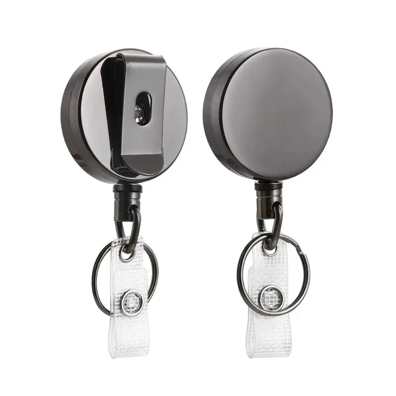 Porte-clés en fil métallique, porte-clés de sport rétractable, porte-badge anti-perte, range-clés télescopique anti-cambriolage - Image 1