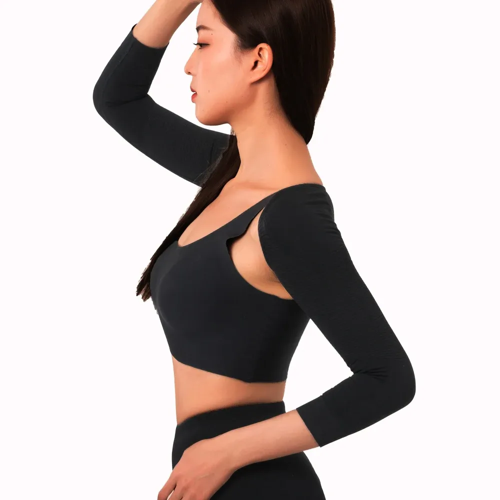 Manchons de compression amincissants pour femmes, galbant les bras et les épaules, correcteur de posture et soutien dorsal 3