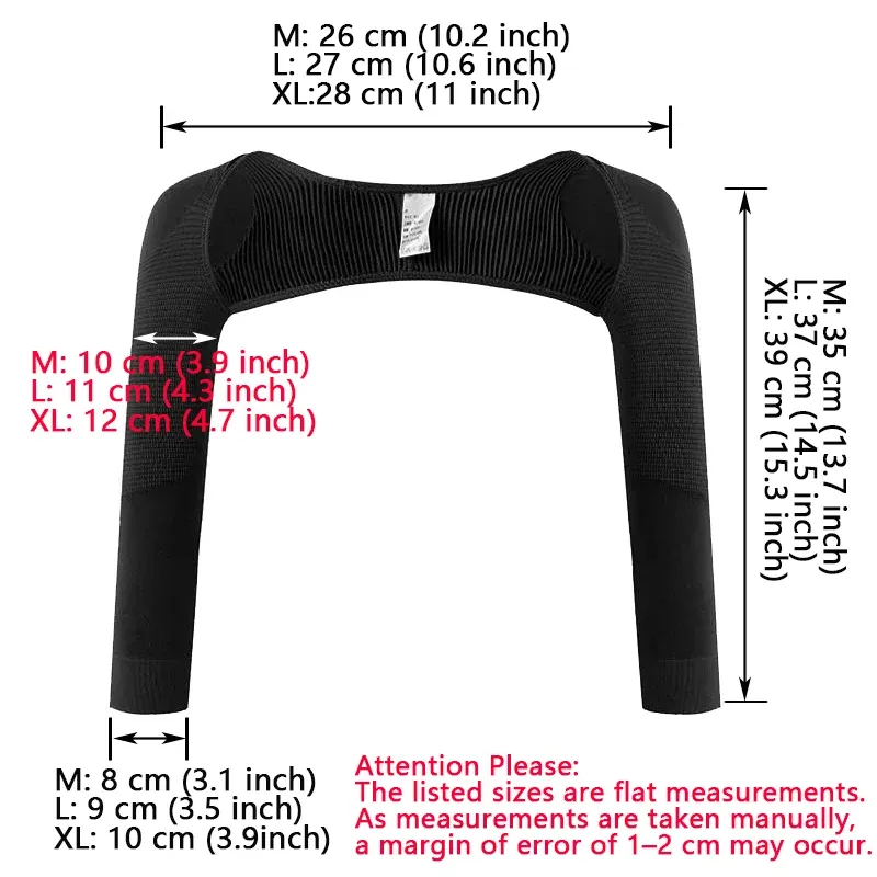 Manchons de compression amincissants pour femmes, galbant les bras et les épaules, correcteur de posture et soutien dorsal 4