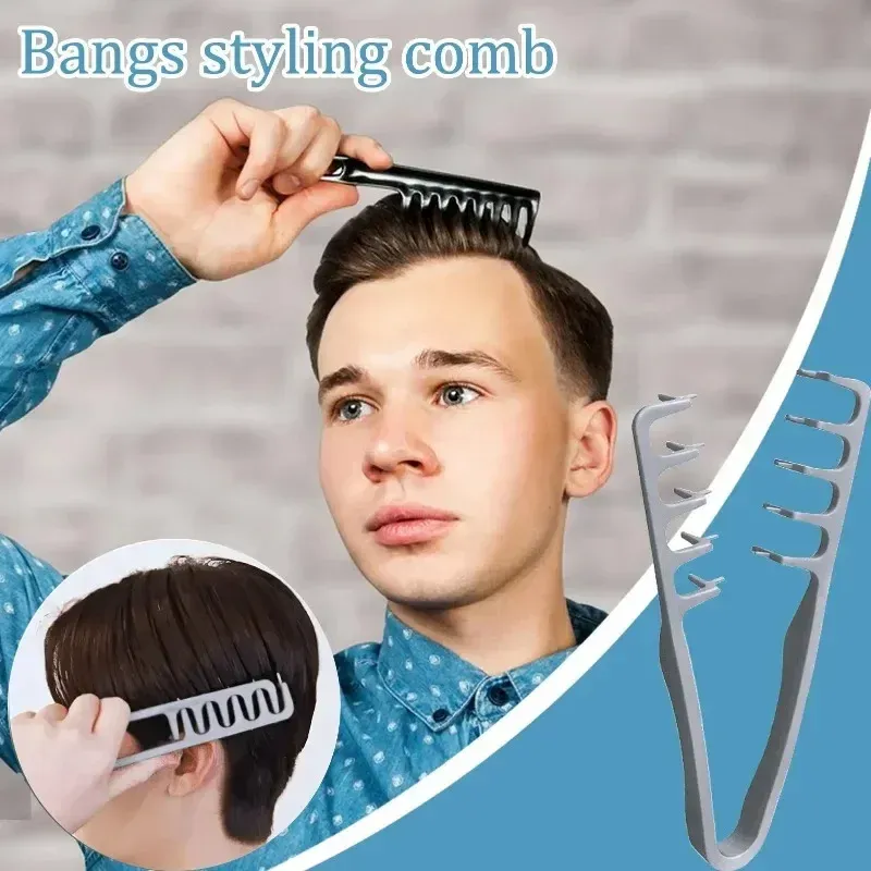 Peigne volumateur à dents larges pour coiffure, outil de bouclage et texture volumineuse pour hommes, adapté à tous types de cheveux 5