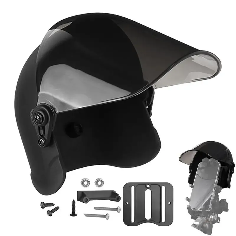 Support de téléphone pour moto, pare-soleil et protection anti-pluie - Image 1
