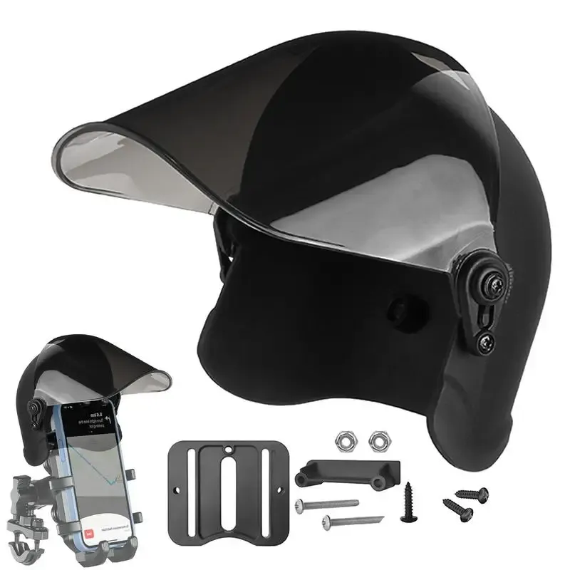 Support de téléphone pour moto, pare-soleil et protection anti-pluie 2