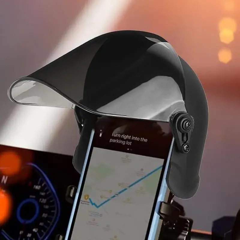 Support de téléphone pour moto, pare-soleil et protection anti-pluie 4