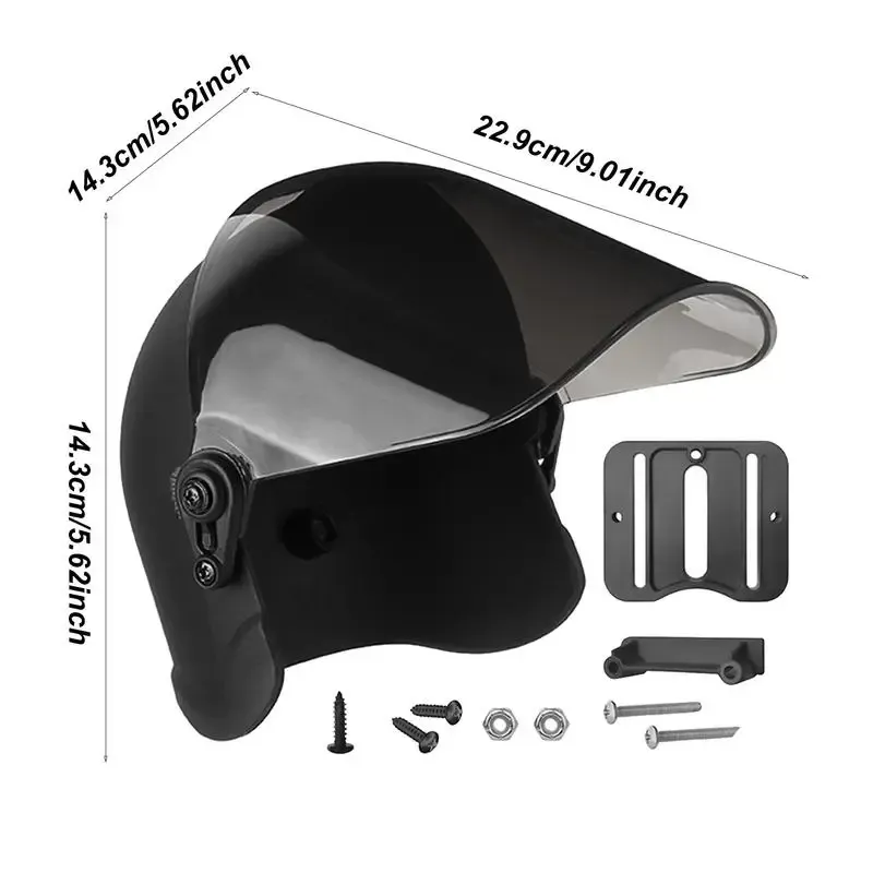 Support de téléphone pour moto, pare-soleil et protection anti-pluie 6
