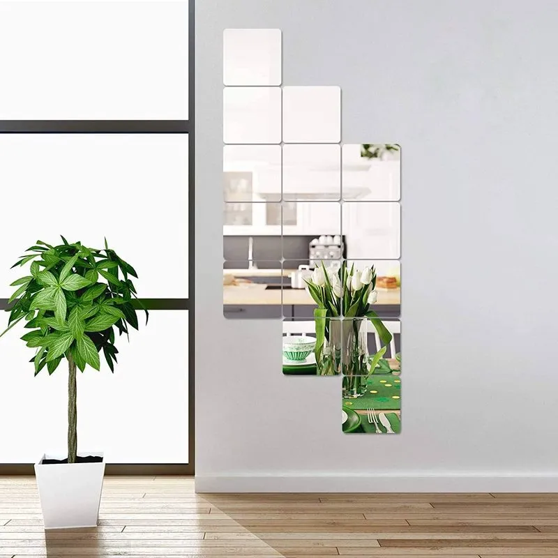 Miroirs autocollants décoratifs, vue d'ensemble