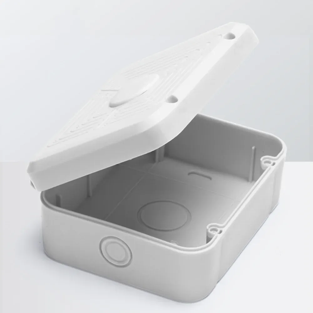 Boîte de jonction étanche pour caméra de vidéosurveillance extérieure, blanche 3