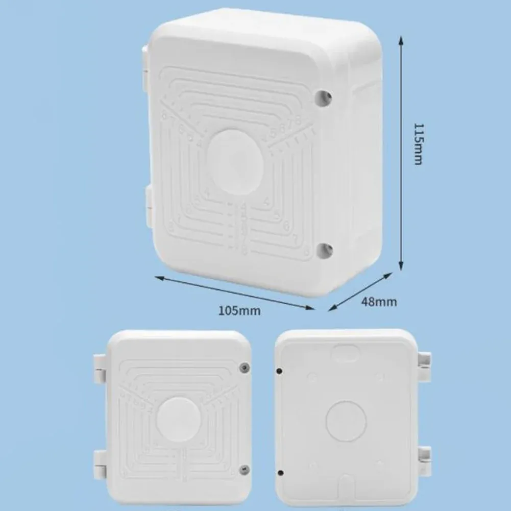 Boîte de jonction étanche pour caméra de vidéosurveillance extérieure, blanche 6