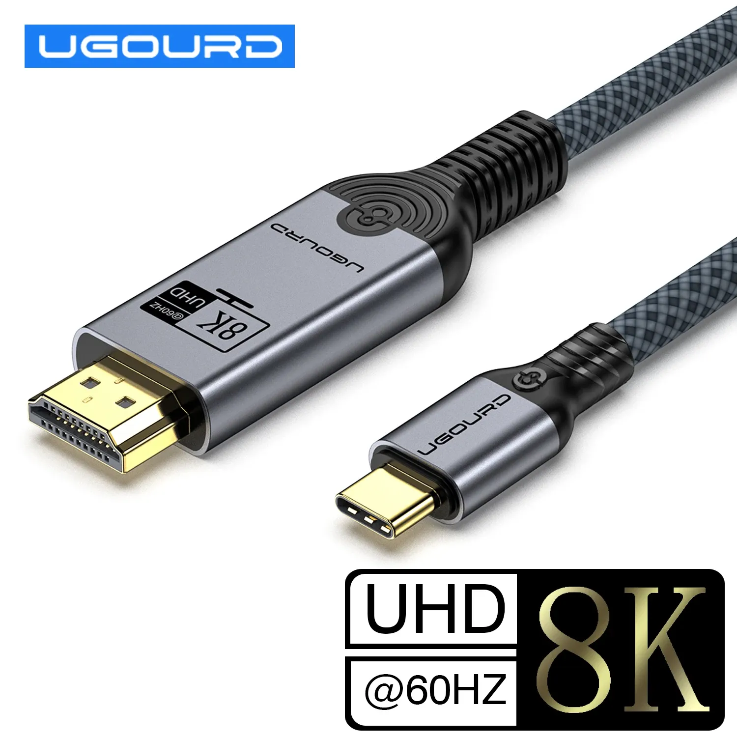 Câble adaptateur USB-C vers HDMI 2.0, 4K 60 Hz, compatible Thunderbolt 3 et 4