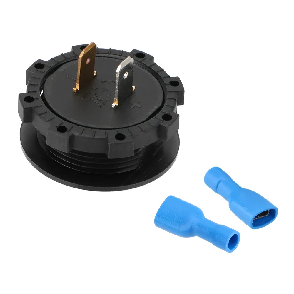 Testeur de tension à affichage LED, mini voltmètre numérique CC 12 V-24 V, ampèremètre pour voiture, moto et bateau 3