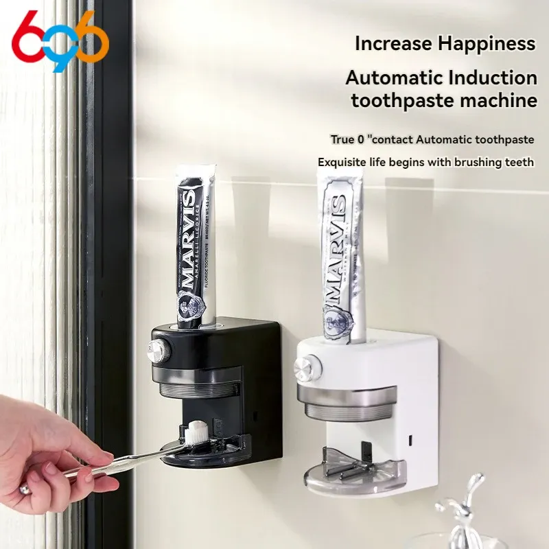 Presse-dentifrice automatique à induction, accessoires de salle de bain amovibles, sans perçage