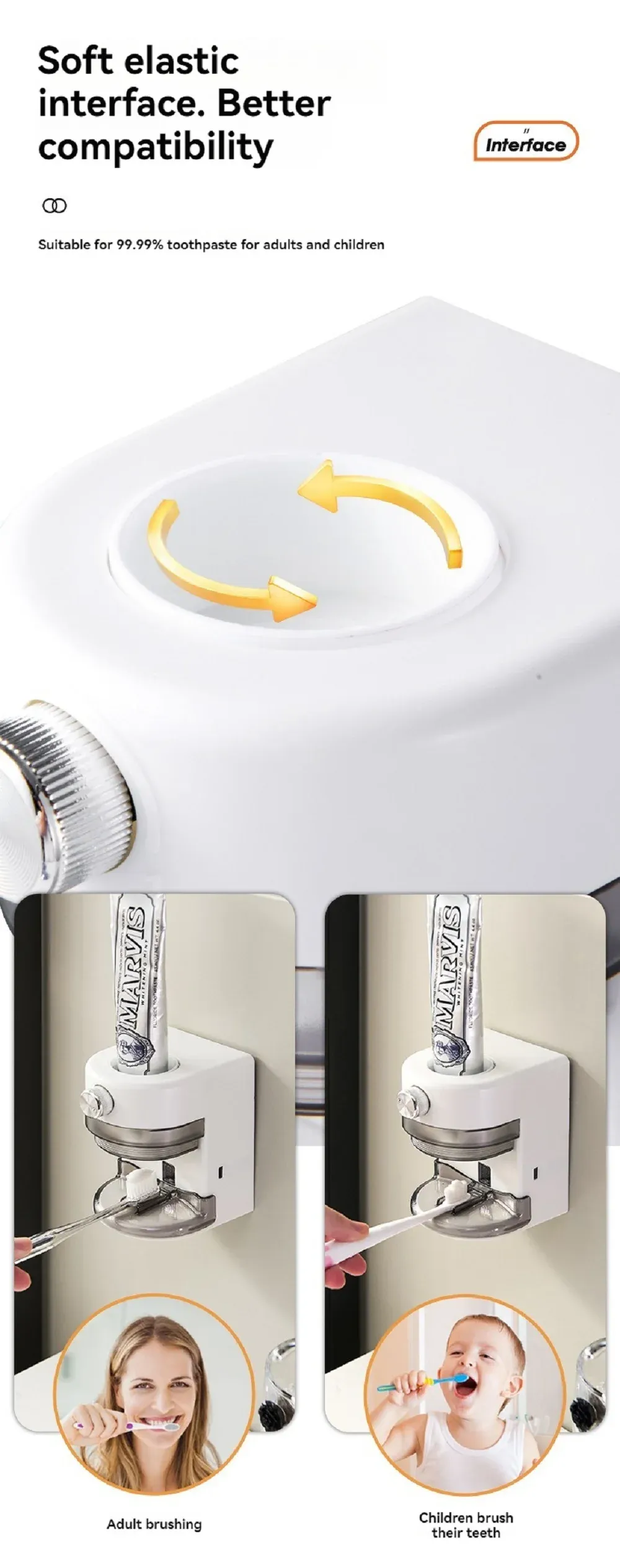 Distributeur de dentifrice au design épuré