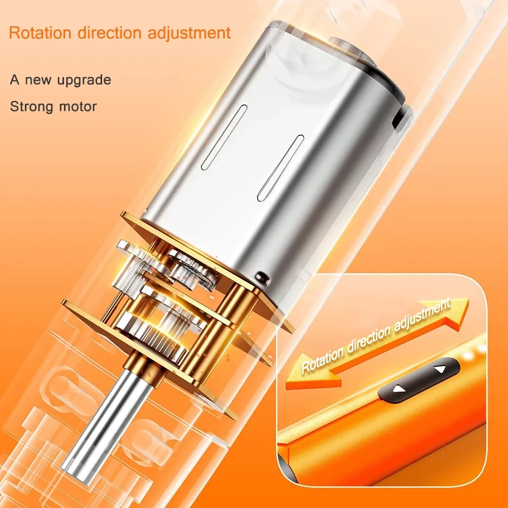 Jeu de tournevis électriques de précision sans fil rechargeable avec embouts pour la réparation d'ordinateurs portables, acier CRV 4