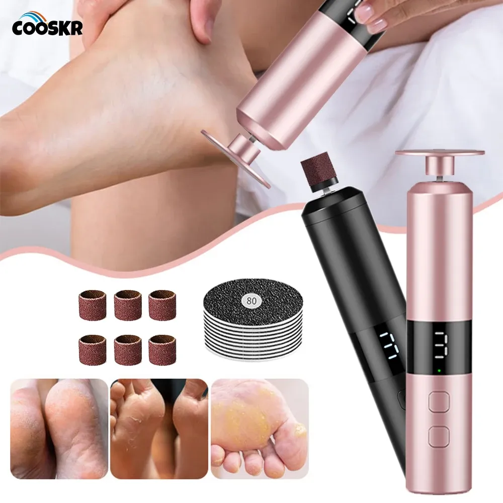 Pédicure électrique rechargeable pour callosités et peau morte, lime professionnelle - Image 1
