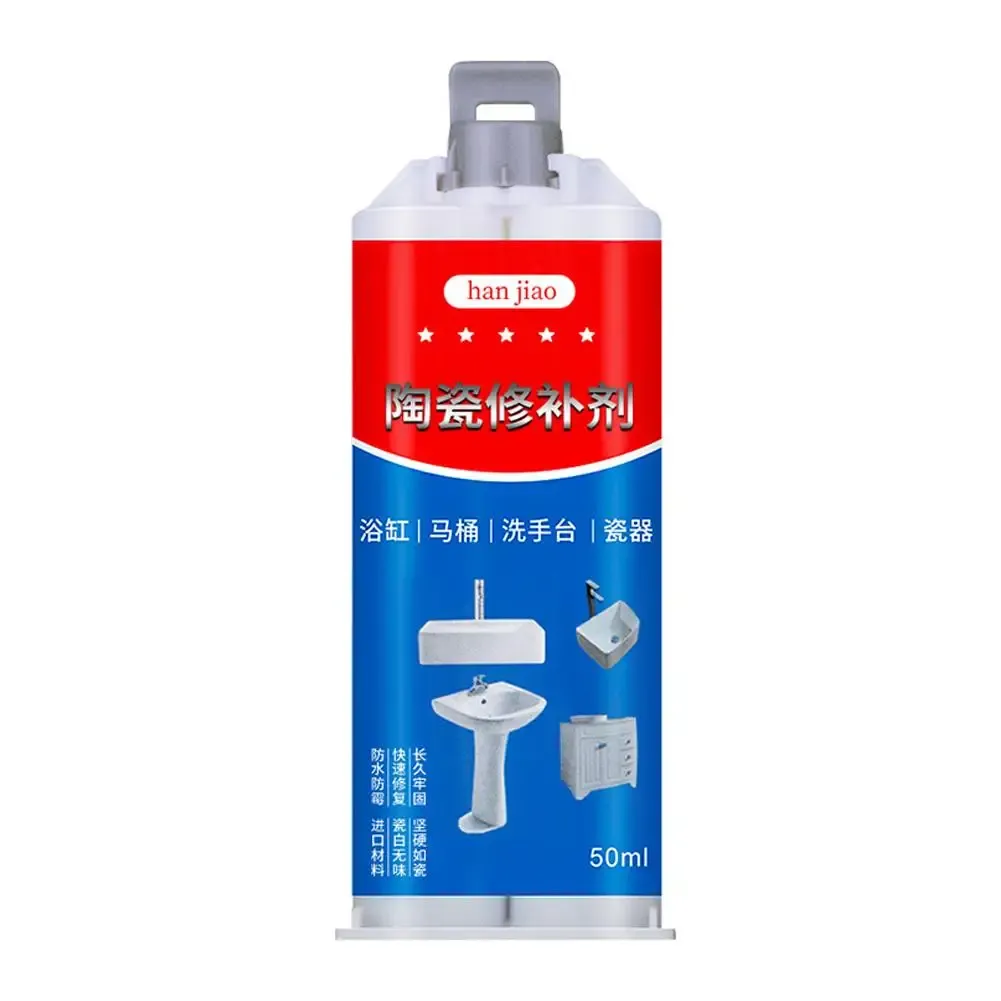 Pâte réparatrice pour glaçure de carrelage et céramique, réparation des éclats de baignoire et des fissures d'évier, séchage rapide, 50 ml 7