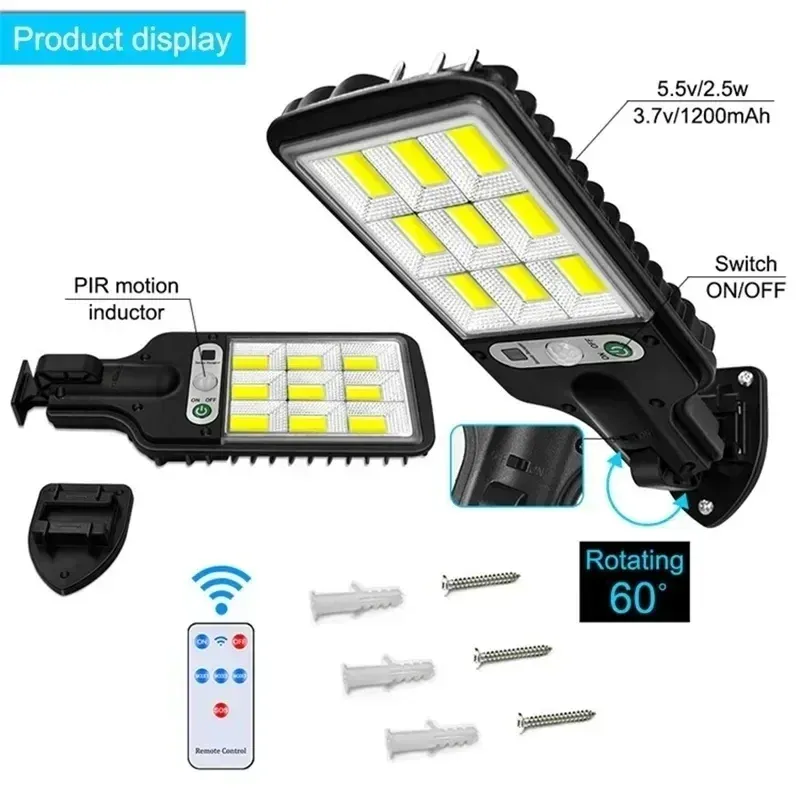 Ce titre est déjà en français. Voici une version nettoyée et professionnelle, sans mots-clés superflus :

Applique Murale Solaire LED d'Extérieur Rechargeable pour Cour, Jardin, Terrasse et Porte de Garage 5
