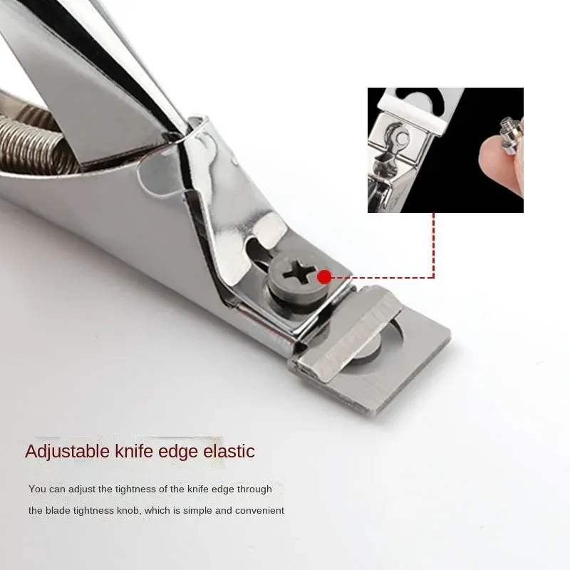 Finition de nail art avec le coupe-ongles