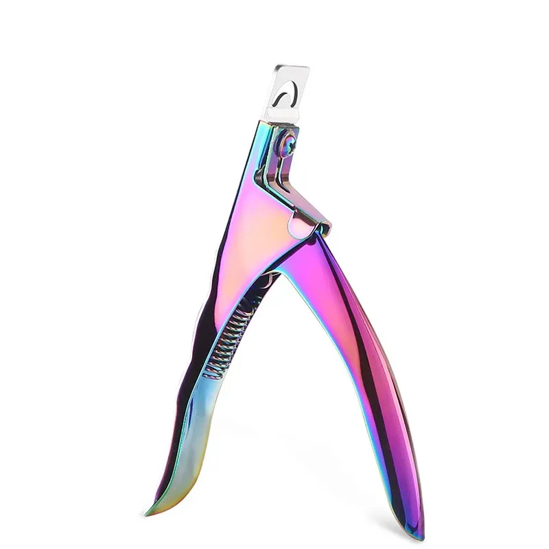Coupe-ongles en U en acier inoxydable, 3 coloris, outil de manucure 9