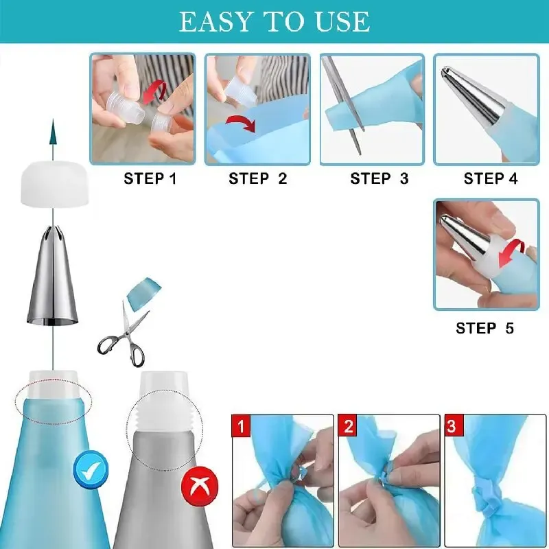 Décorations de gâteaux réalisées avec le kit