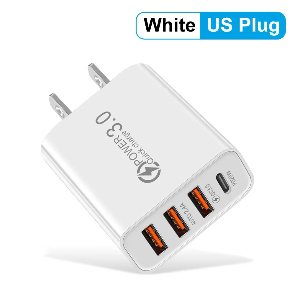 Chargeur mural multi-ports 20 W avec USB-C Power Delivery, compatible smartphones Xiaomi, iPhone et Samsung 10