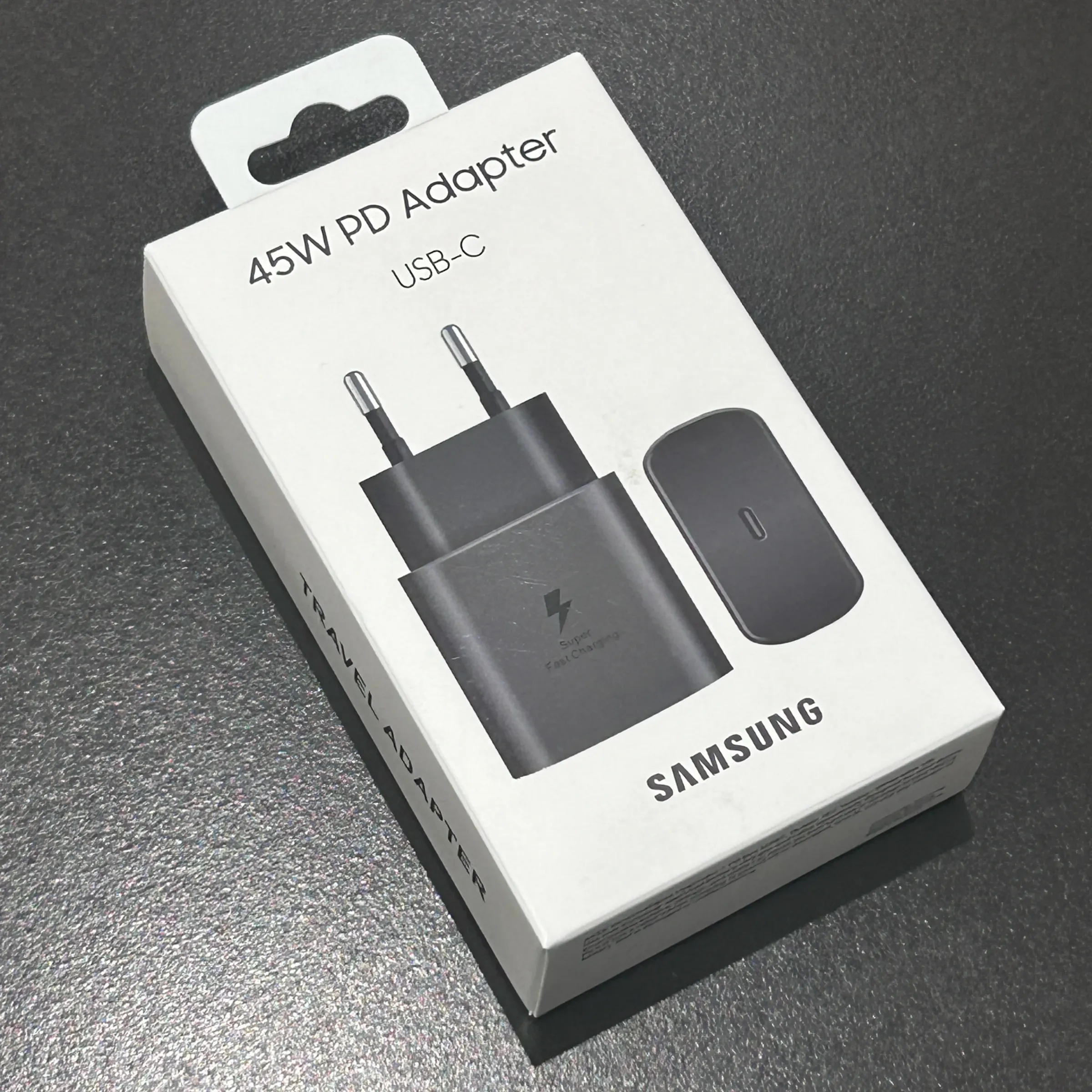 Chargeur Samsung 45 W à charge rapide PD avec adaptateur UE et câble USB Type-C 5 A, compatible Galaxy S25 Ultra, S25+, S25 FE, S24, S23, S22, A56, A55, A36 et A17 6