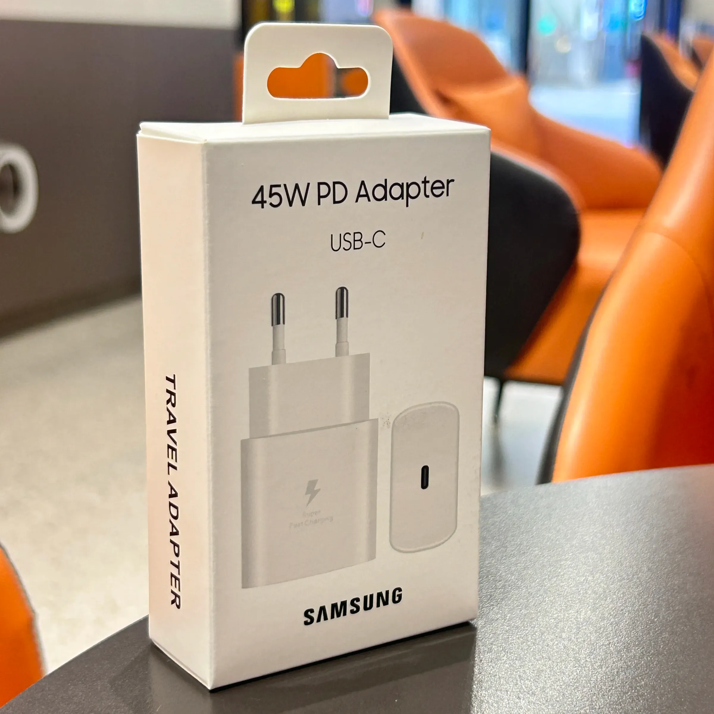 Chargeur Samsung 45 W à charge rapide PD avec adaptateur UE et câble USB Type-C 5 A, compatible Galaxy S25 Ultra, S25+, S25 FE, S24, S23, S22, A56, A55, A36 et A17 10