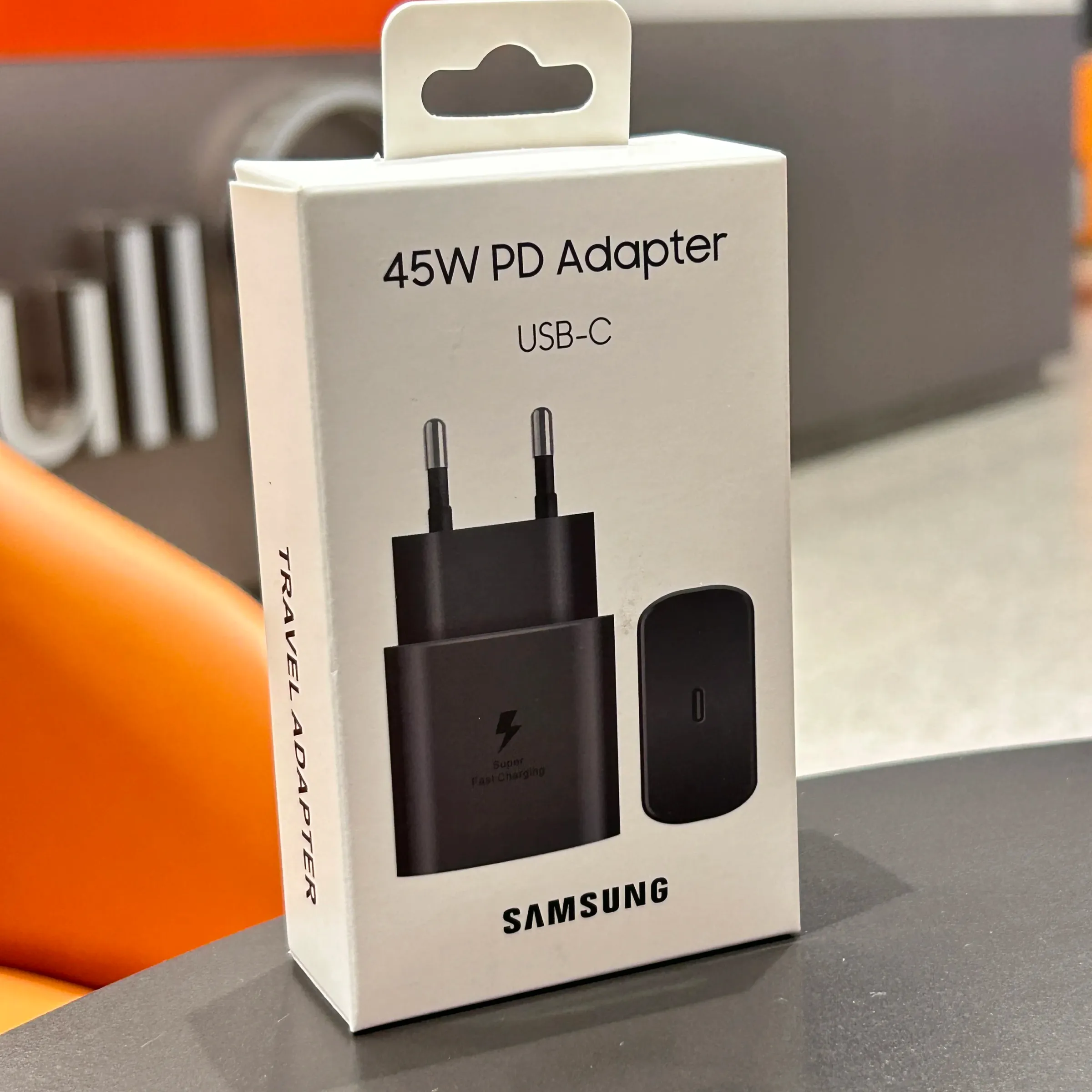 Chargeur Samsung 45 W à charge rapide PD avec adaptateur UE et câble USB Type-C 5 A, compatible Galaxy S25 Ultra, S25+, S25 FE, S24, S23, S22, A56, A55, A36 et A17 7