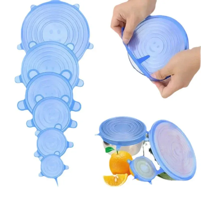 Couvercle silicone utilisé pour conserver des aliments