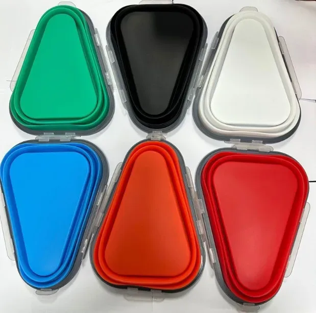 Boîte à pizza en silicone, détail des finitions