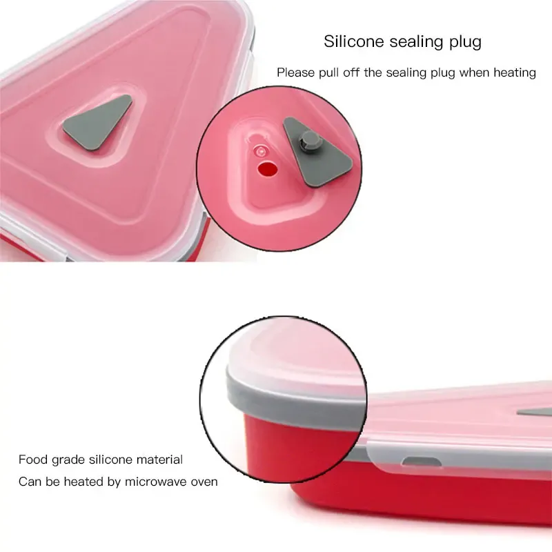 Boîte à pizza en silicone, vue en situation
