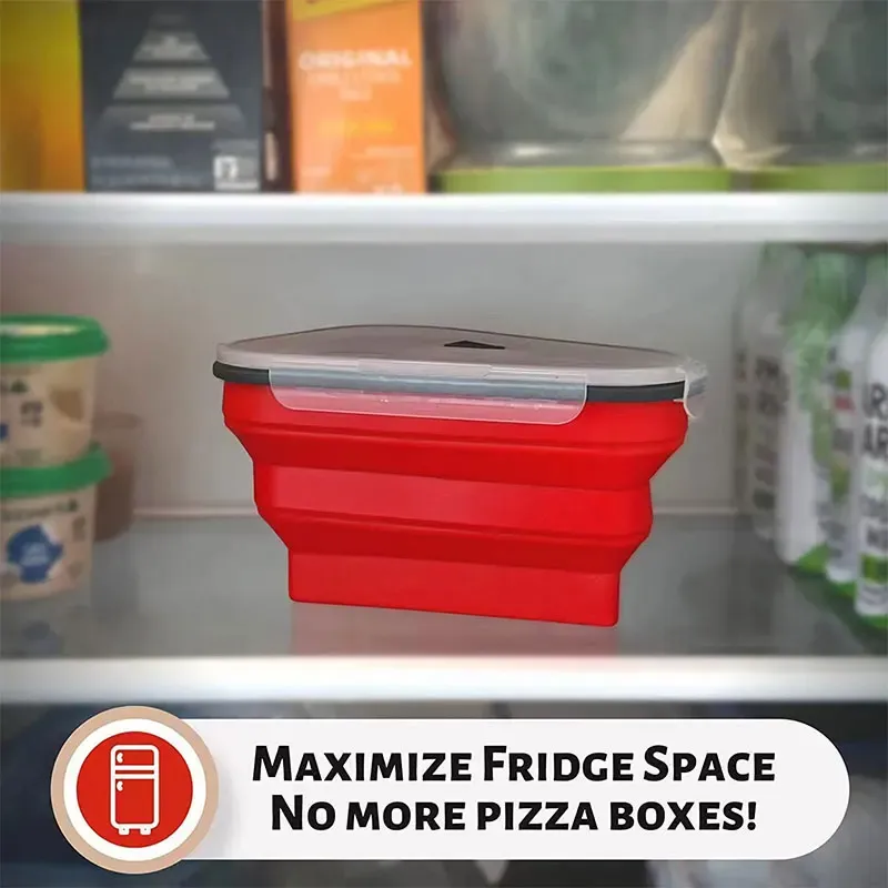 Boîte à pizza en silicone, présentation de la forme