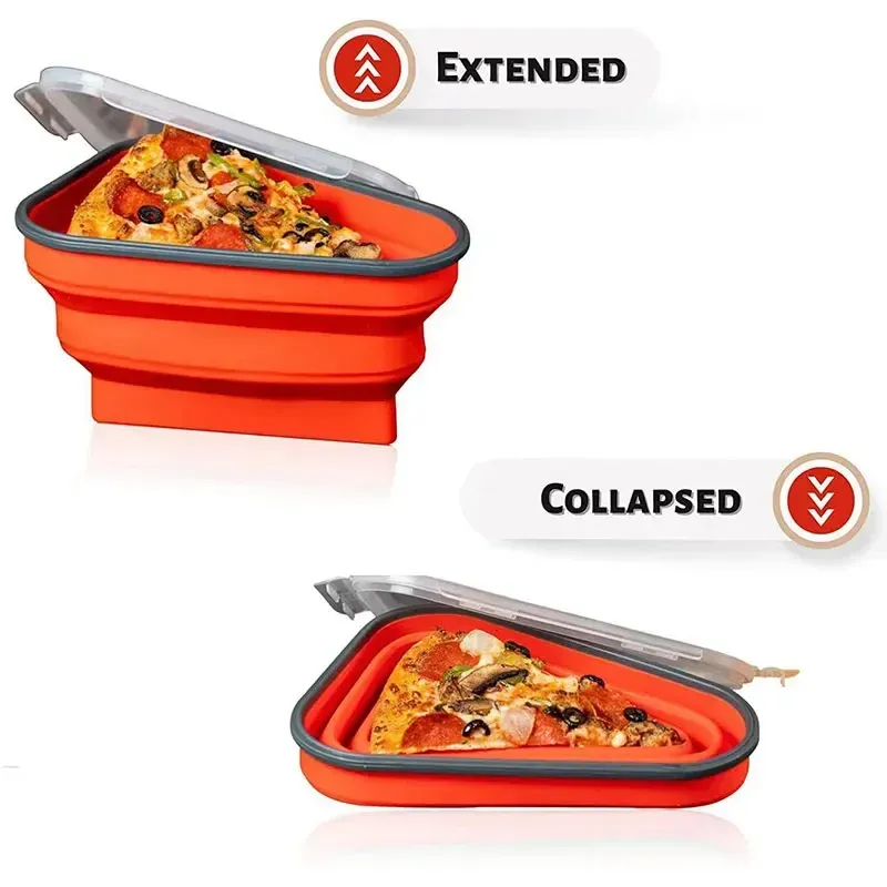Boîte à pizza en silicone, vue rapprochée