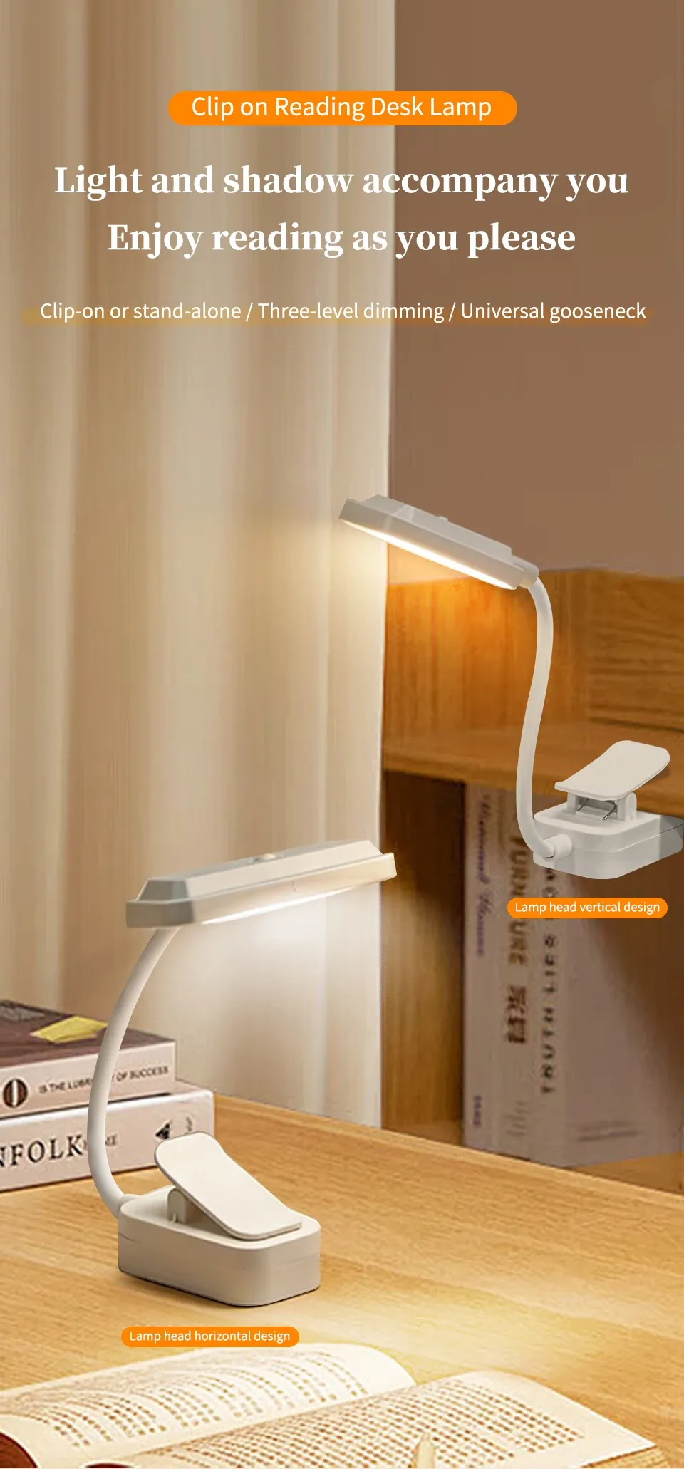 Lampe de lecture LED, confort de lecture