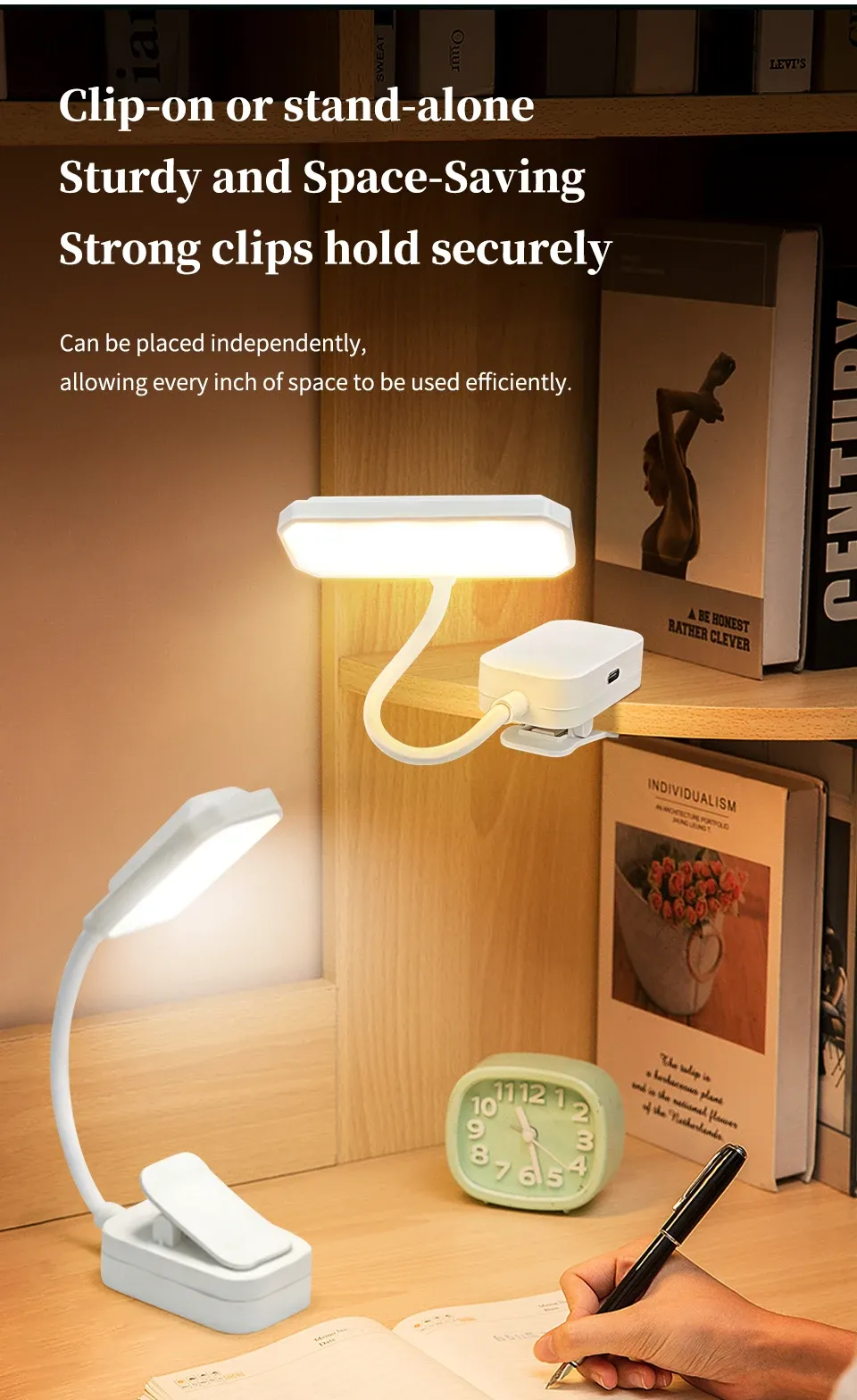 Lampe de lecture LED, en extérieur