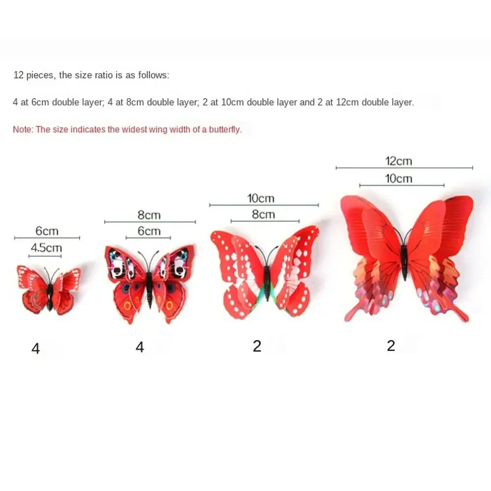 Détail des papillons 3D en relief