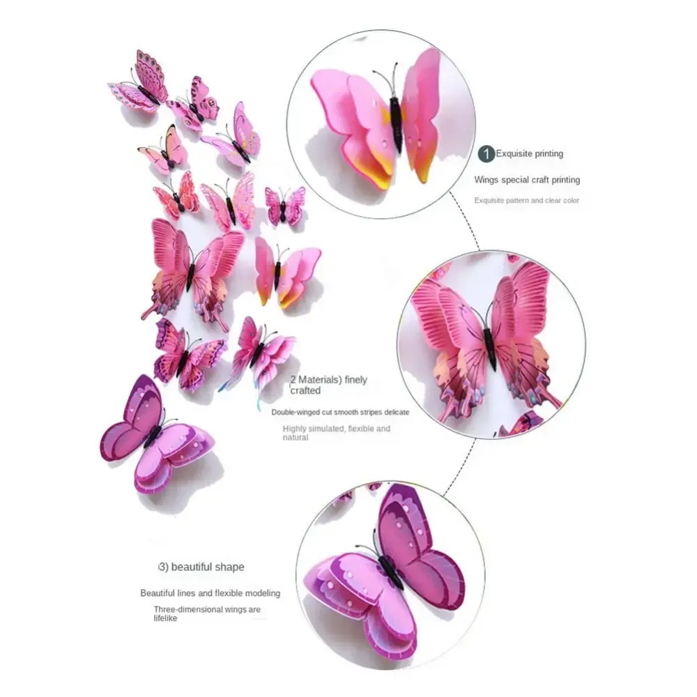 Ambiance décorative avec papillons muraux