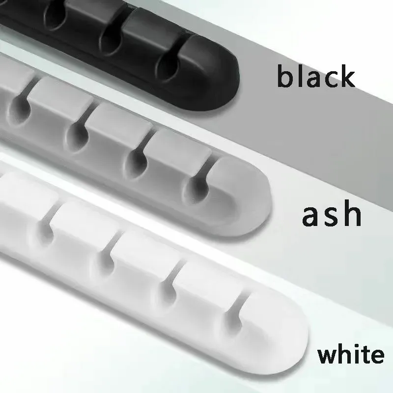 Clips adhésifs de fixation pour câbles, organisateur de câbles pour bureau, gestion des fils pour câble de charge USB, câble d'alimentation de table de chevet et câble de souris 7