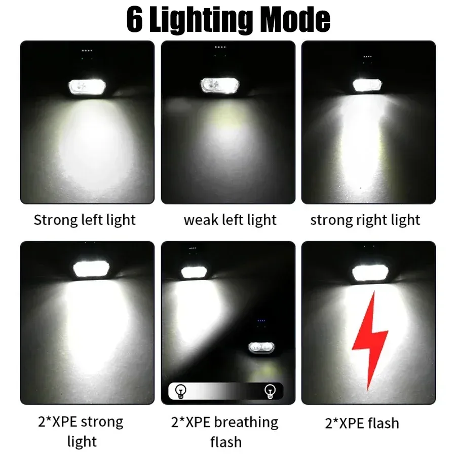 Lampe avant de vélo LED T6 rechargeable par USB, 1000 lumens, pour VTT et vélo de route, phare cyclisme compact 2