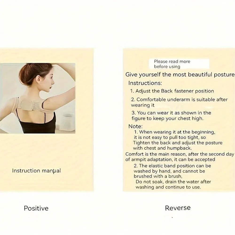 Ceinture correctrice de posture réglable pour homme et femme, soutien du haut du dos et des épaules 4