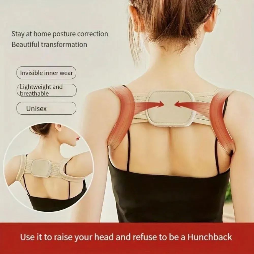 Ceinture correctrice de posture réglable pour homme et femme, soutien du haut du dos et des épaules 6