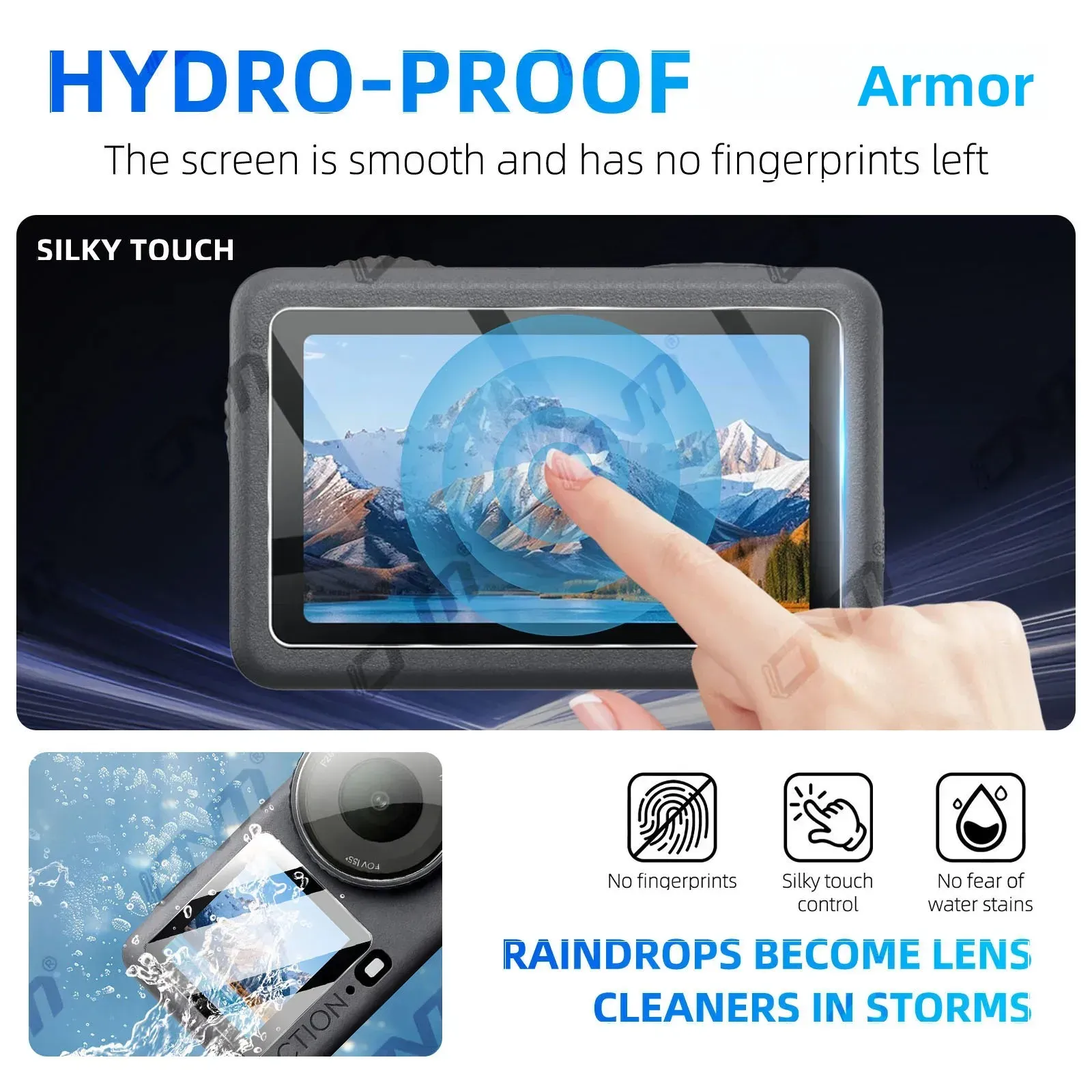 Protection d'objectif et d'écran pour DJI Osmo Action 6 - Verre trempé 9H, film anti-rayures pour caméra 3