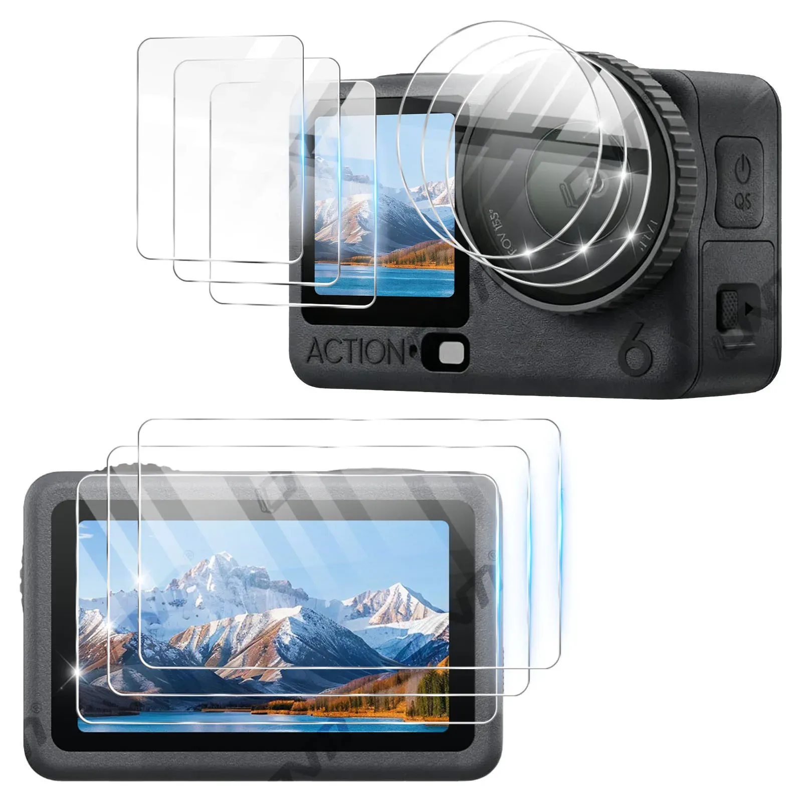 Protection d'objectif et d'écran pour DJI Osmo Action 6