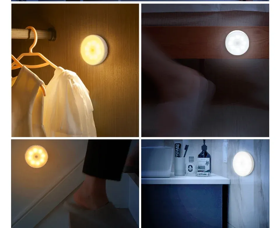 Veilleuse LED dans une salle de bain